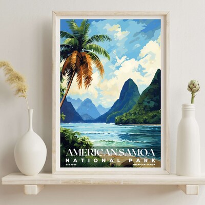 American Samoa National Park Poster, Travel Art, Office Poster, Home Decor | S6 - image6